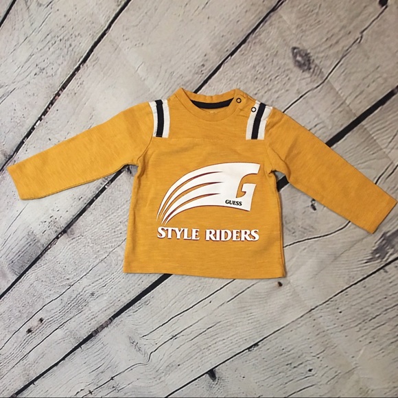 Guess 2 piece set long sleeve & pants baby boy 12m - Picture 2 of 16